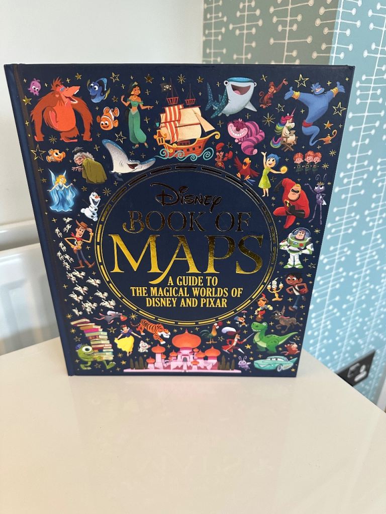 Gorgeous DISNEY Book Of Maps : A Guide To The Magical Worlds Of Disney And Pixar Hardback Book