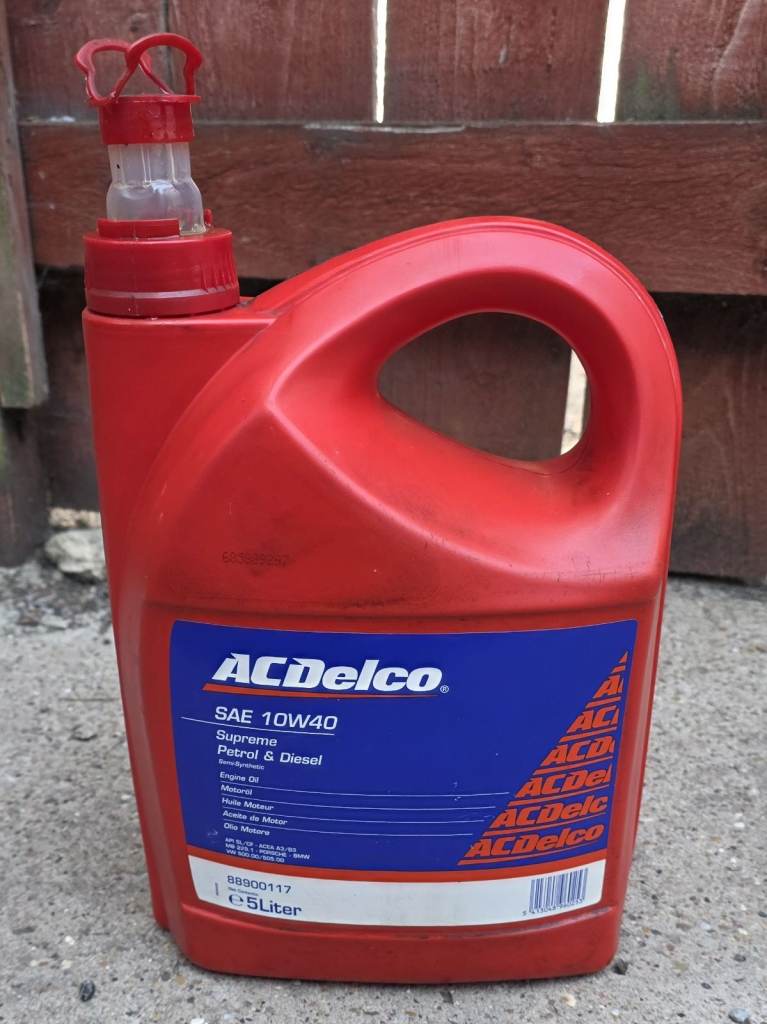 ACDelco SAE 10w40 Supreme Petrol & Diesel Semi-Synthetic Engine Oil 5 Litres