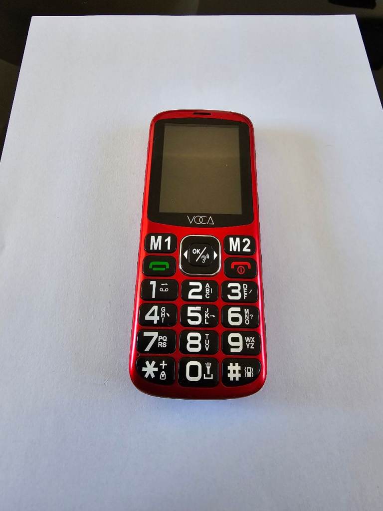 VOCA Mobile phone 4g big button UNLOCKED 02 sim with £16 credit included. 