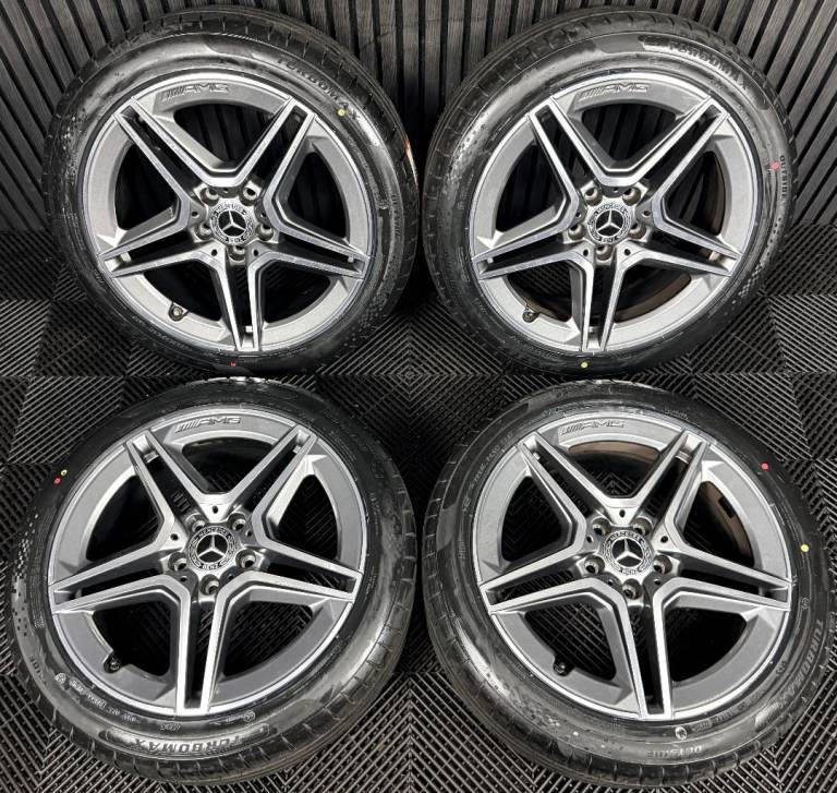 18'' GENUINE MERCEDES AMG A CLASS CLA B ALLOY WHEELS TYRES ALLOYS W177