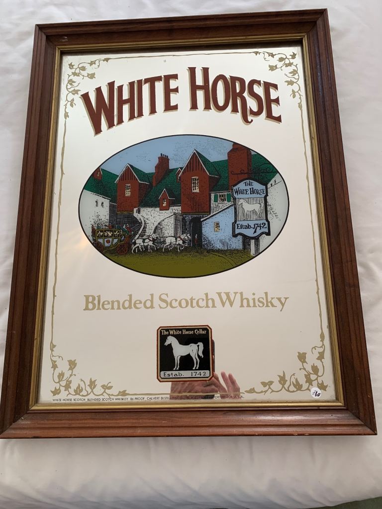 White Horse Advertising Mirror