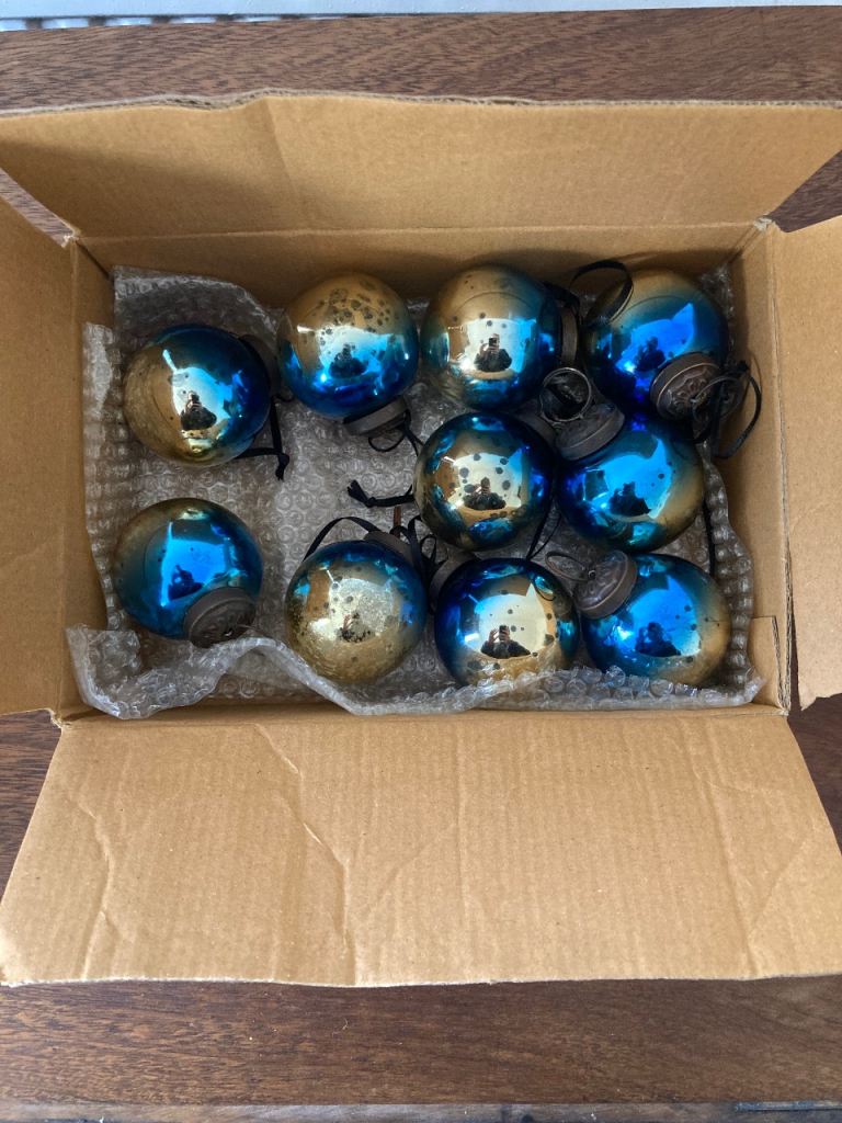 Sally Bournes glass baubles 