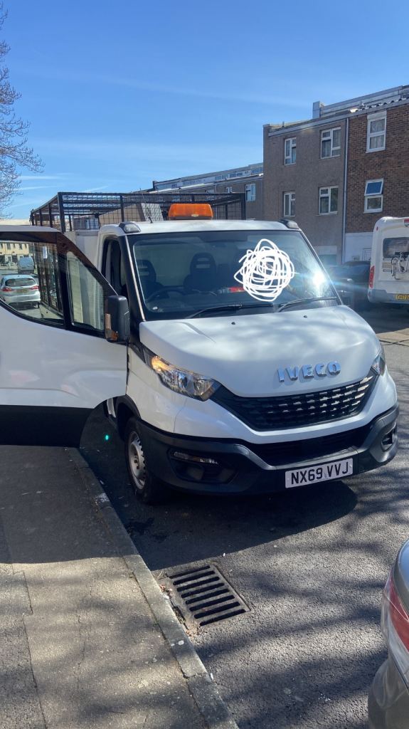 Iveco daily caged tipper van 2.3 - 69 reg - 65000miles - ulez - NO VAT