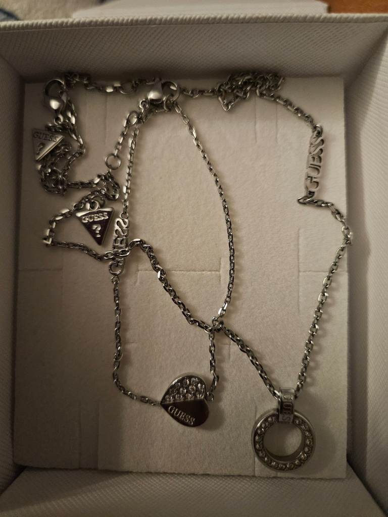 Guess necklace and bracelet