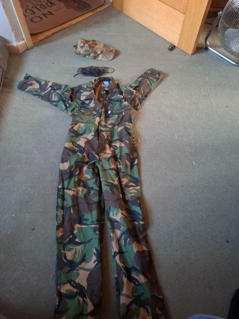 Camo Combat Coveralls - Good Condition