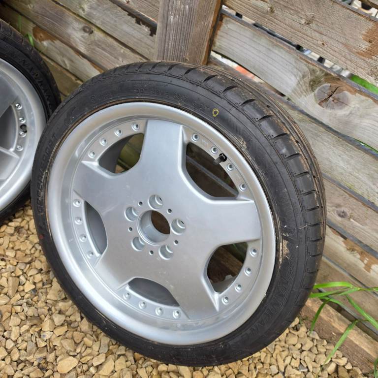 Set of 4 × 18" 5-Spoke Monoblock-Style Alloy Wheels