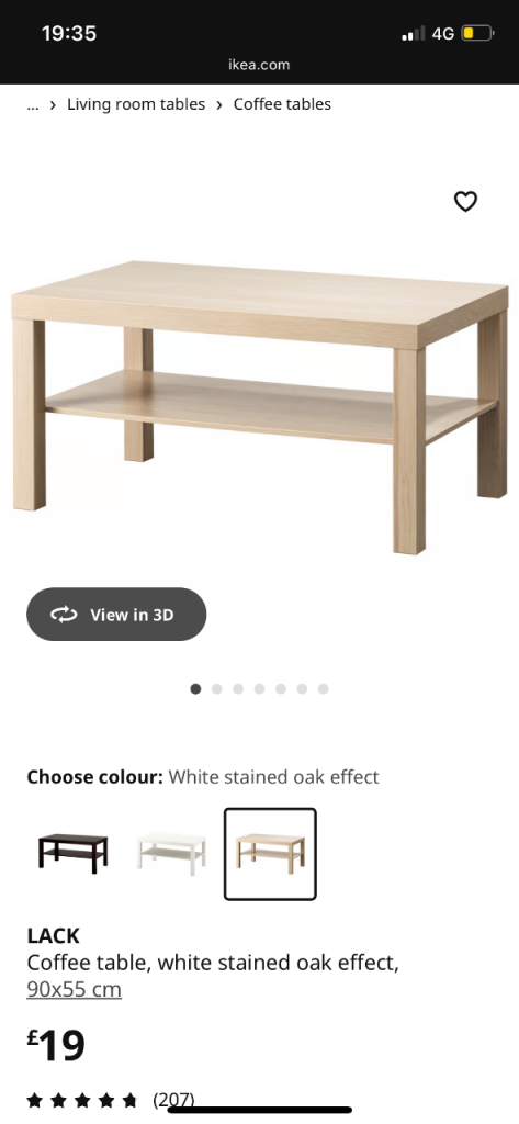 Set of IKEA furniture (Lack, Besta)
