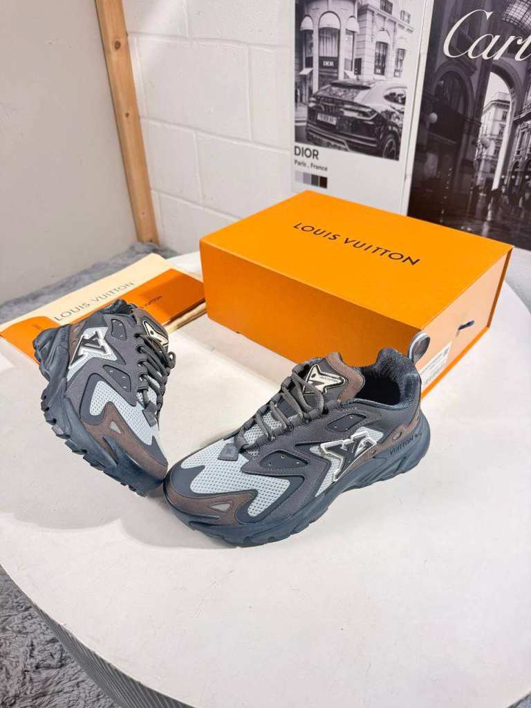 Louis Vuitton Grey Trainers - Brand new