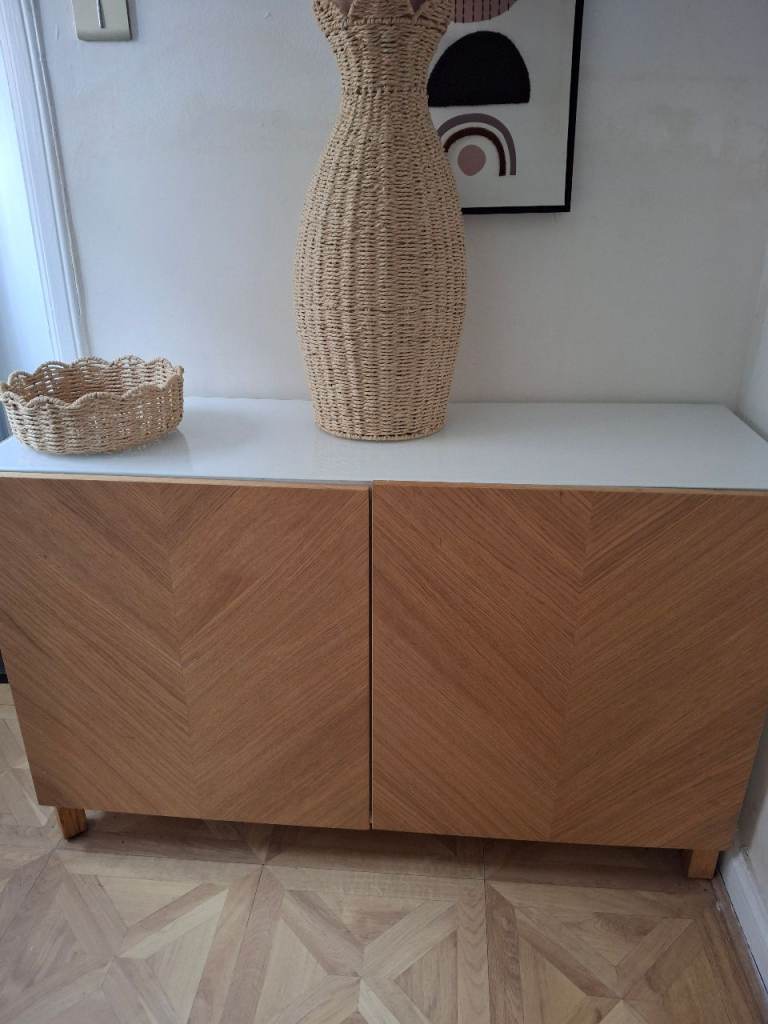 Besta side board with storage 