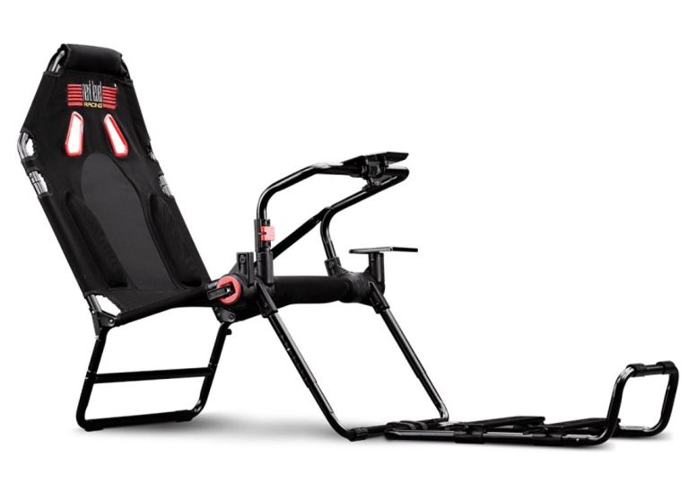 Next Level Racing GTLite sim racing foldable seat with wheel/pedal holder 