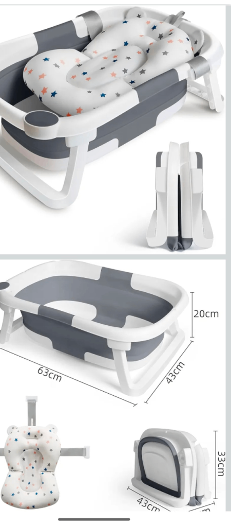 Baby foldable bath tub 