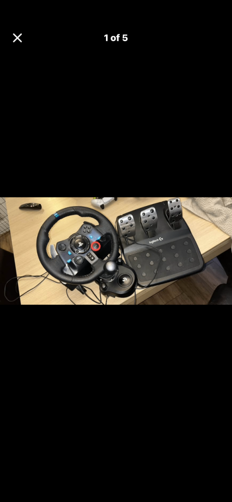 Racing game set up logiteck