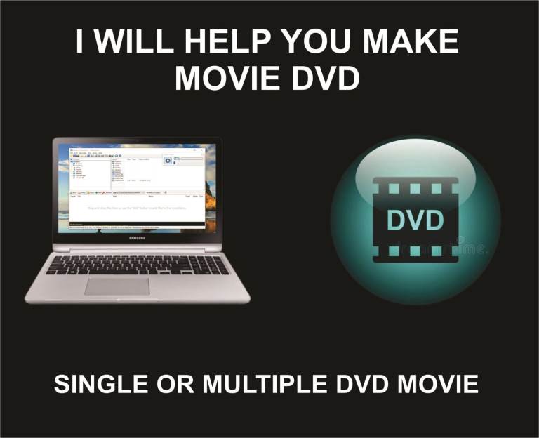 I will help you make Movie DVD, With Movies You want