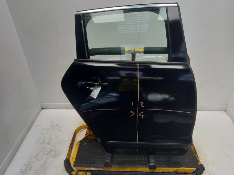 Peugeot 3008 Right Rear Door O/S 2008-2017 Black 5 Door Hatchback