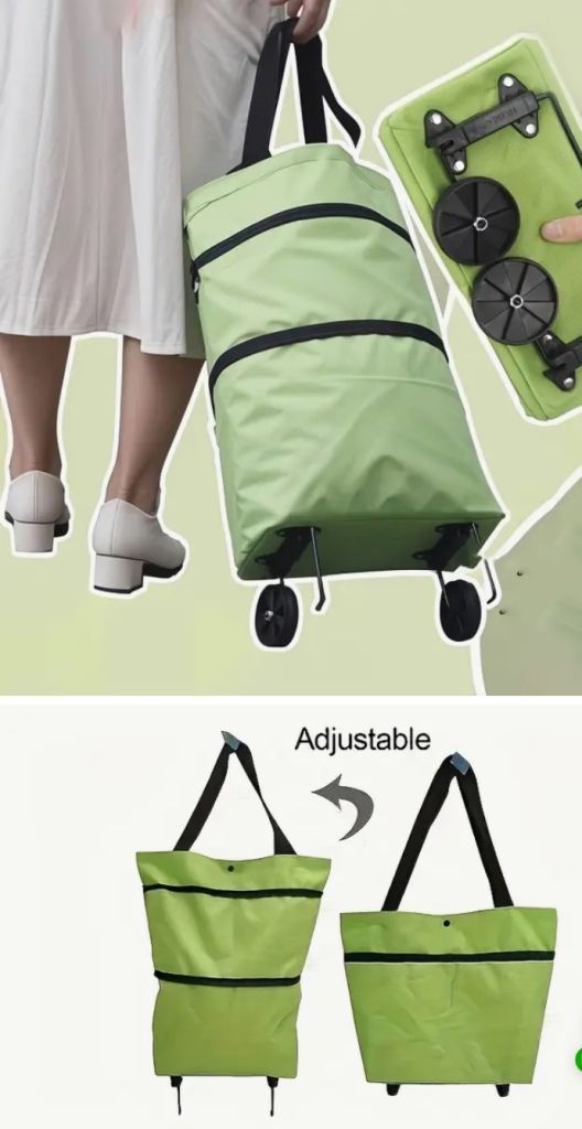 New Foldable 2 ways storage bag with wheel