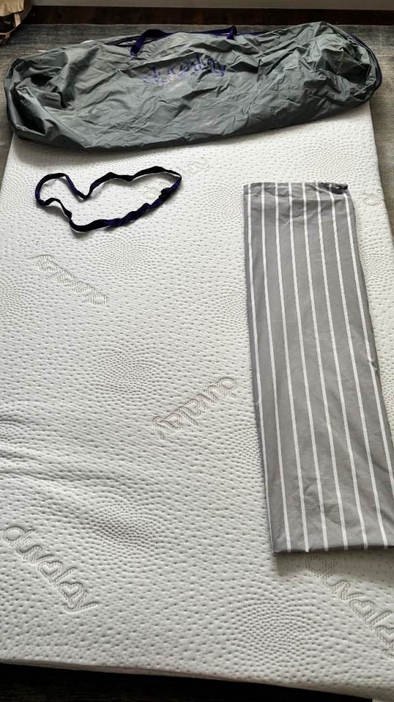 Duvalay Memory Foam Campervan Topper VW T5, T6 or T7 with Storage Bag, Sheet & Strap