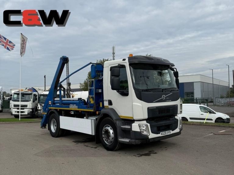 2020 (20) Volvo FL 250 18T 4x2 Skip Loader - 163,000Kms