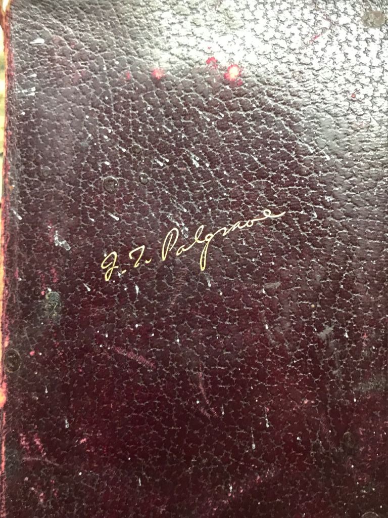 Gilt edged ‘The Golden Treasury’ book of song and poems from early 1900s + rare mini royal flags