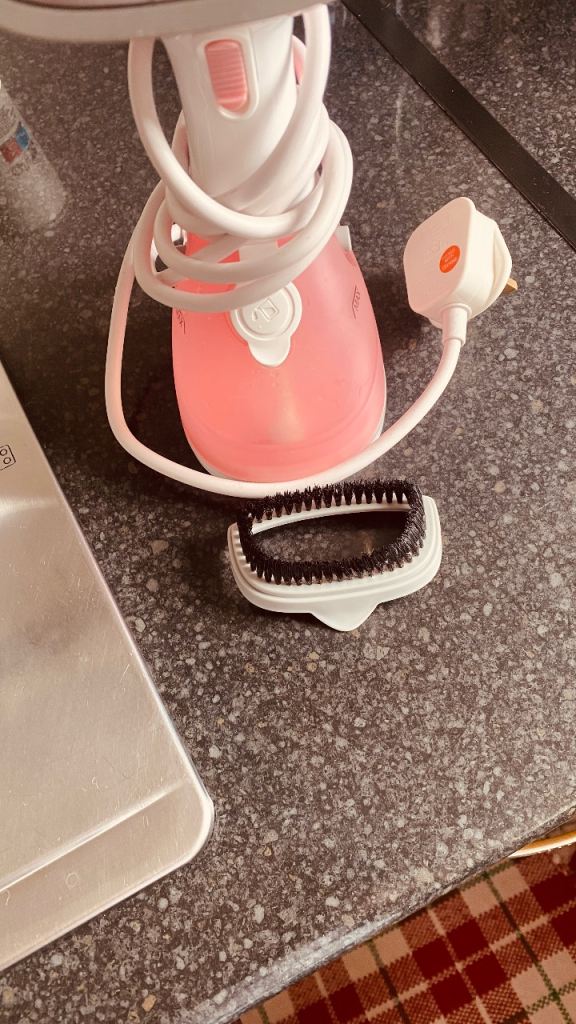 Pink cloth steamer