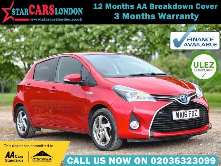 2016 Toyota Yaris 1.5 VVT-h Icon E-CVT Euro 6 5dr HATCHBACK Petrol/Electric Hybrid Automatic