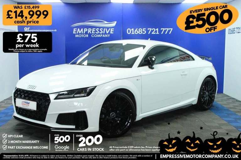 2019 19 AUDI TT 2.0 TFSI 40 BLACK EDITION COUPE 3DR PETROL S TRONIC EURO 6 (S/S)