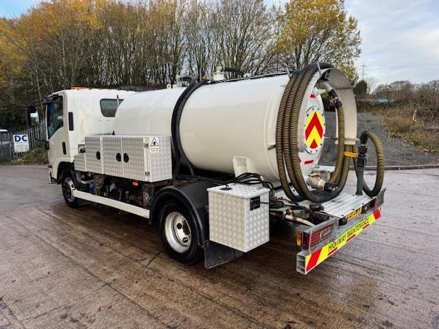 2021 ISUZU N75.190 EURO 6 G K &N services 3600ltr vacuum tanker, twin wash down