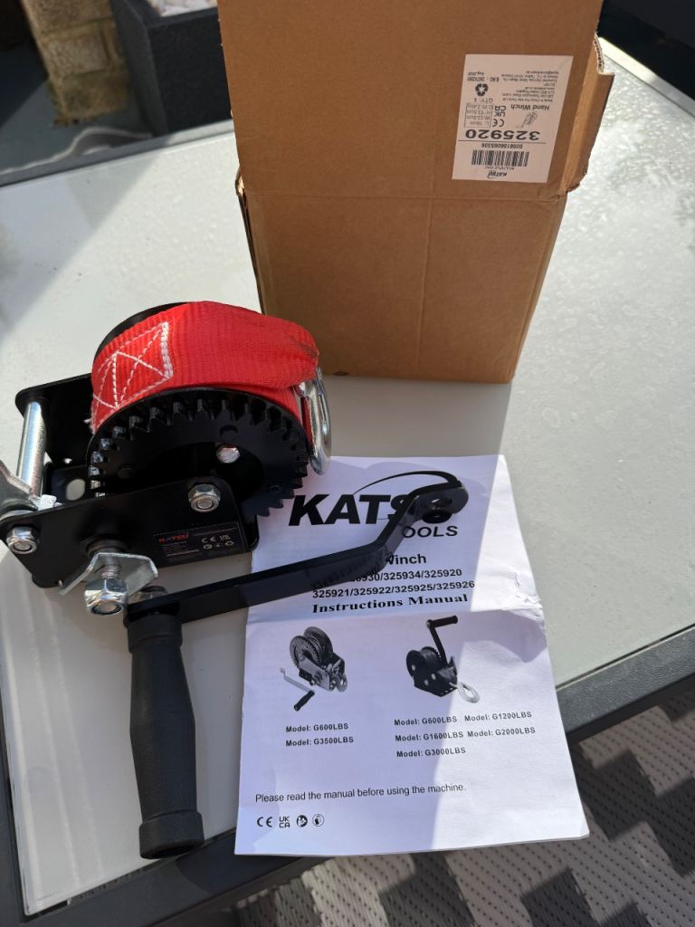 Boat trailer winch 
