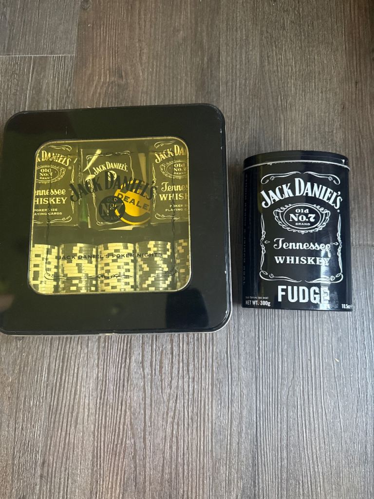 NEW Jack Daniel's Poker Chip Set & Fudge Tin – Great Gift Idea