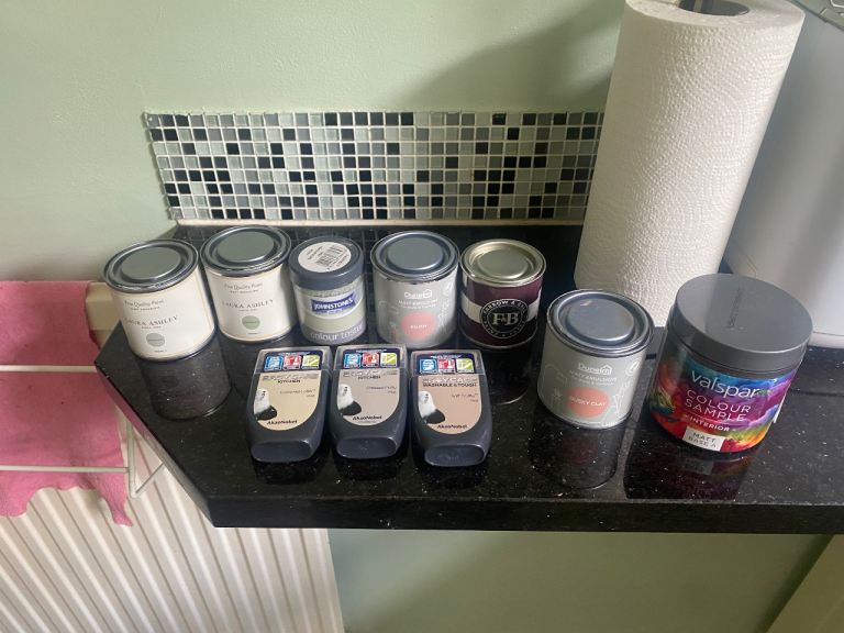 Valspar and Other Paint Testers & Pots – Various Colours