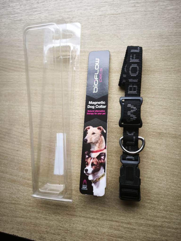 Small Black Bioflow Magnetic Therapy Dog Collar