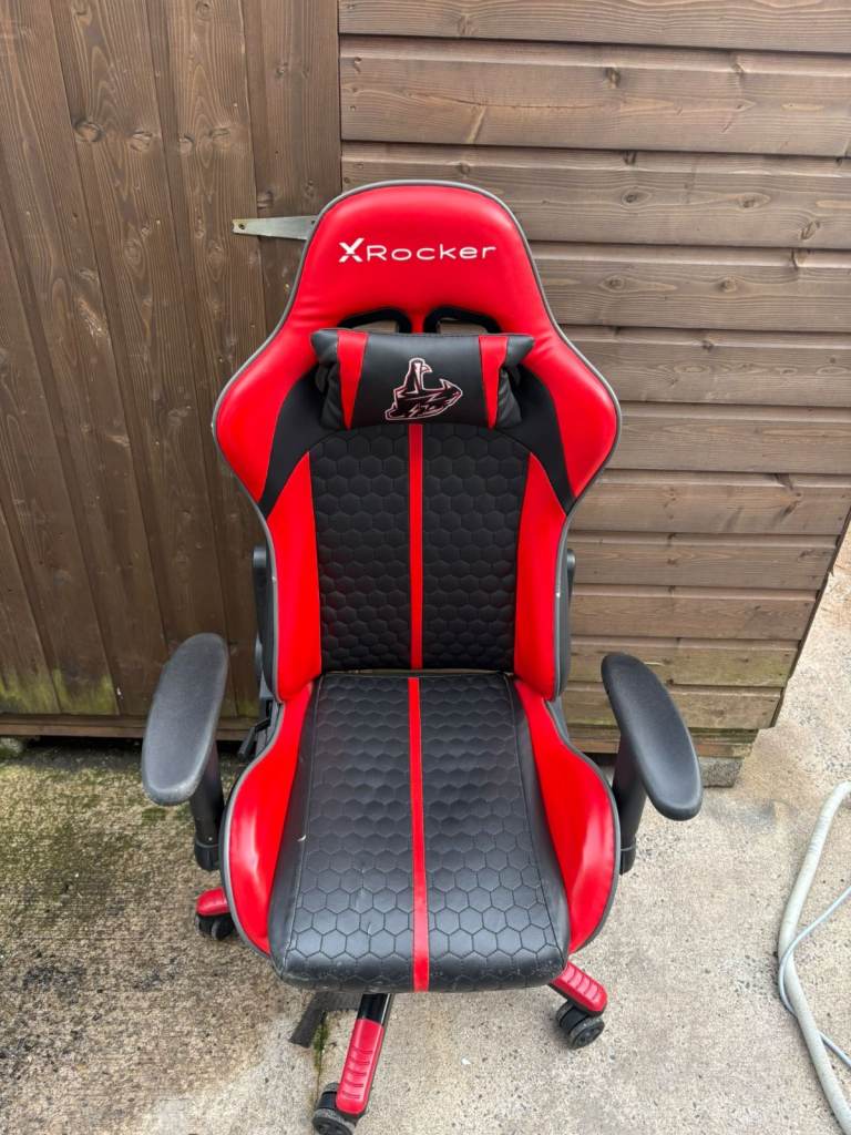 XRocker Gaming Chair - Red & Black, Good Condition