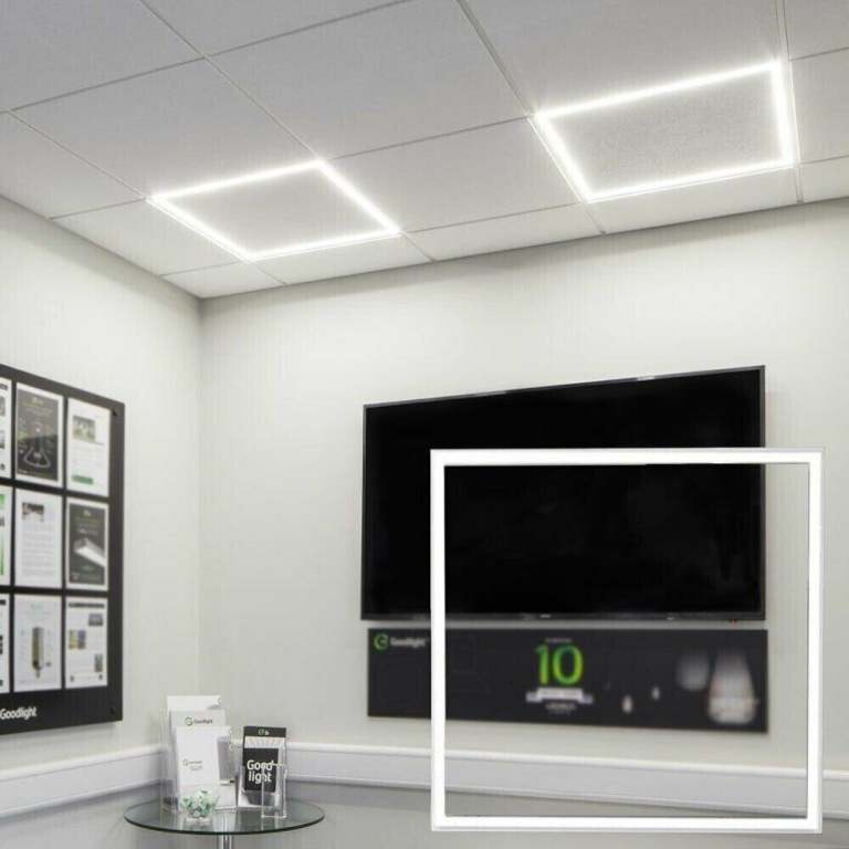LED panel light 600 x 600mm 6500K 48W Edge Lit Border Line Ceiling Recessed Tile 