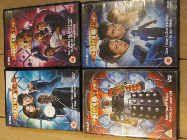 Doctor Who Series 4 DVDs David Tennant, Catherine Tate, Freema Agyeman, Complete VGC