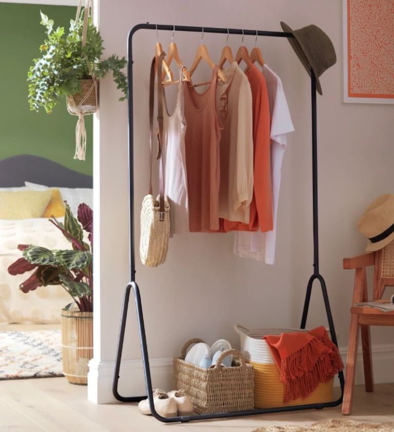 (Reserved - pending collection) 3 black Arnie Habitat clothes rails