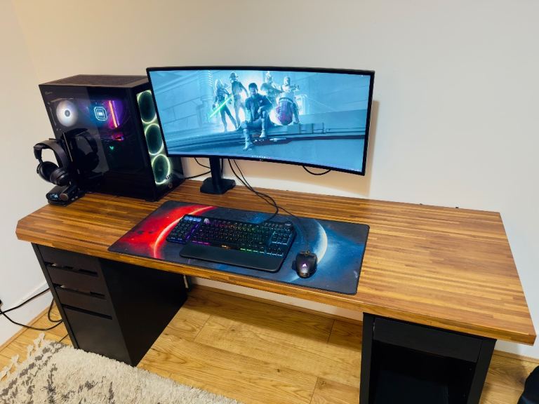 High‑End Gaming PC Full Setup + Monitor – Premium 