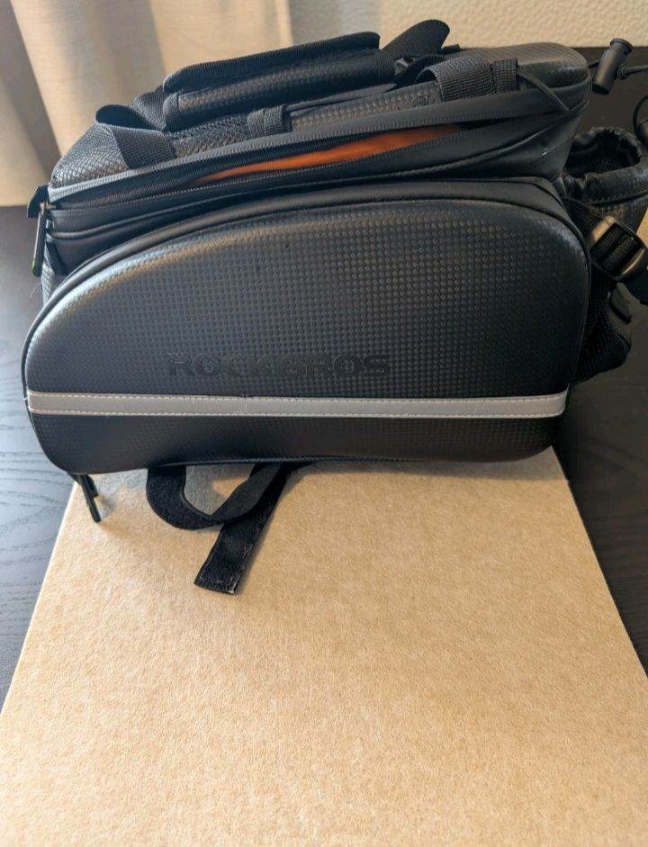 ROCKBROS Bike Rack Bag Trunk Pannier Bag Reflective Luggage Carrier Bag 17/35L