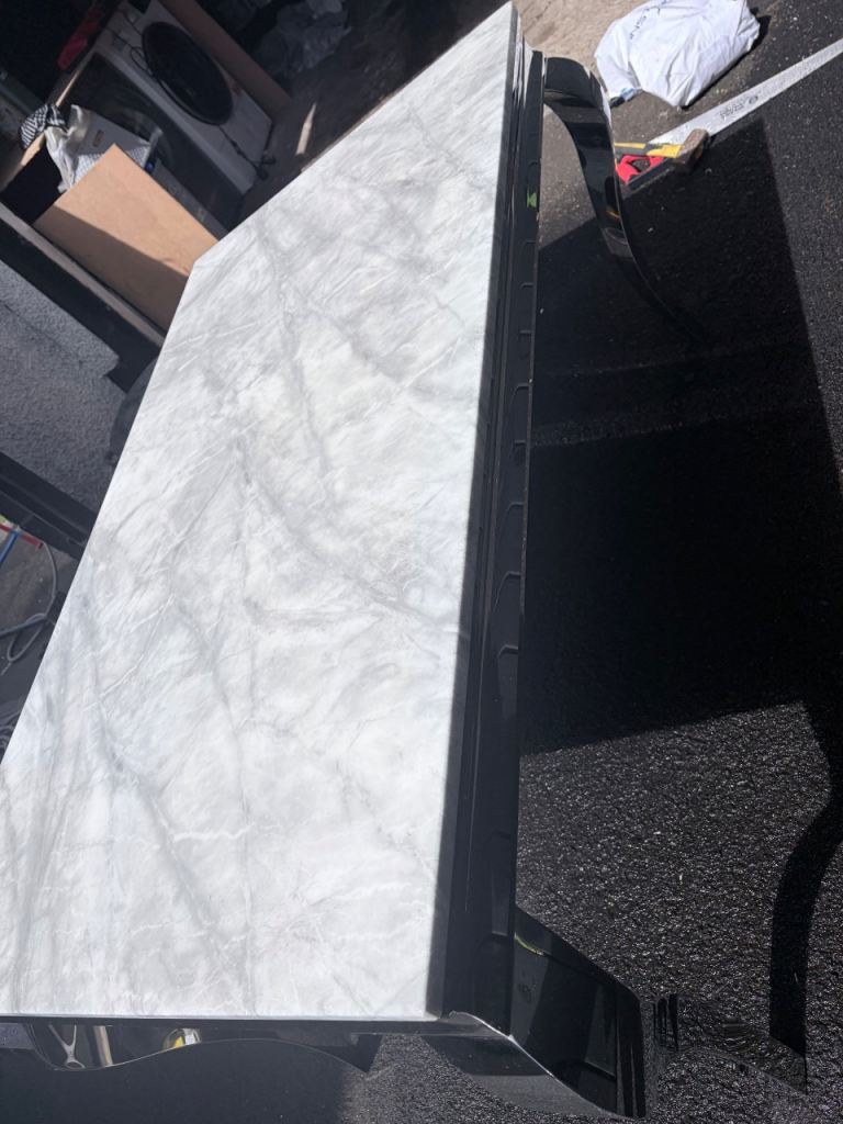 Grey marble table 