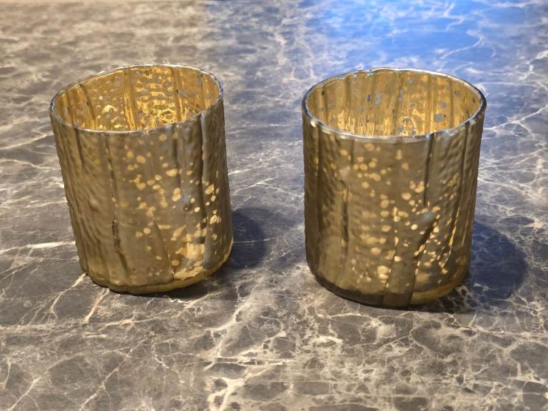Set of two candle holders 
