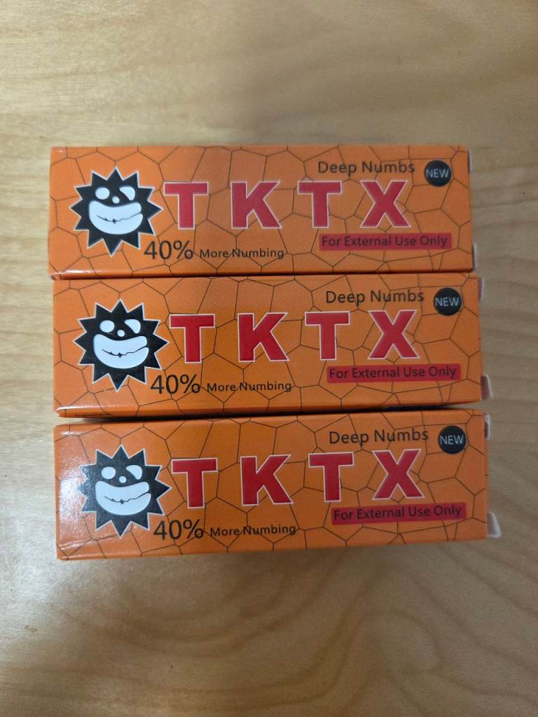 TKTX Deep numbs cream 10g tube,3 tubes available brand new