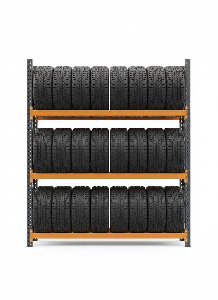 Heavy Duty Garage Workshop Car Wheel Storage Tyre Mechanic Racking Tire Bay Unit