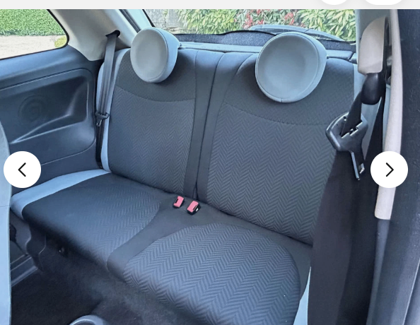 fiat 500 rear  folding backrest with head rests  WANTED TO BUY.
