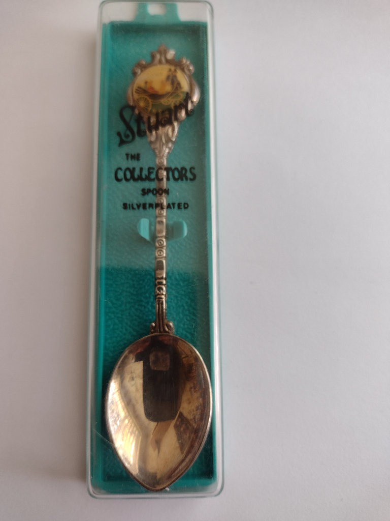 'OLD SYDNEY TOWN,AUSTRALIA' COLLECTIBLE 'STUART' SOUVENIR SPOON