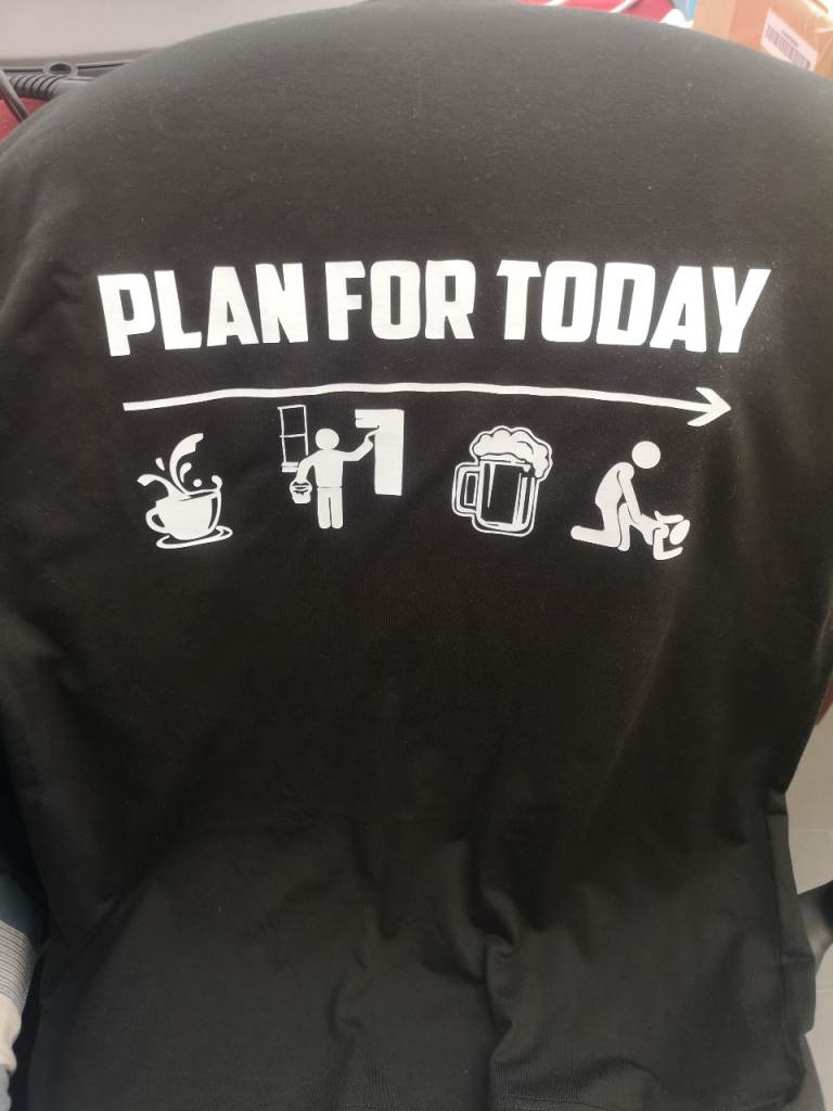 Plan for today Painters TShirt