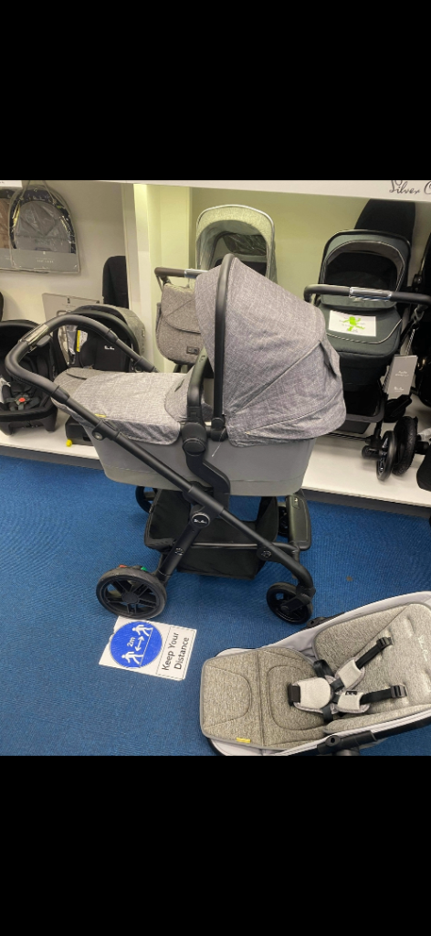 Silver Cross Pram & Pushchair System – Grey, Good Condition