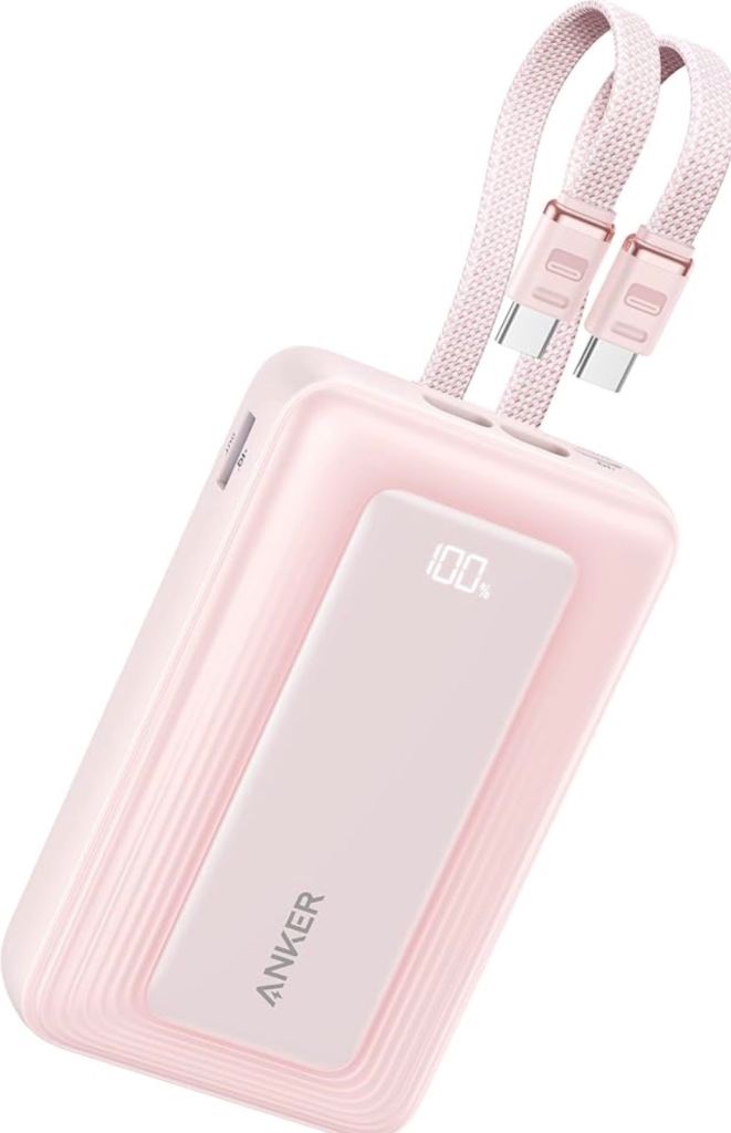 🔋 ANKER ZOLO POWER BANK – 20,000mAh 45W – LIGHT PINK