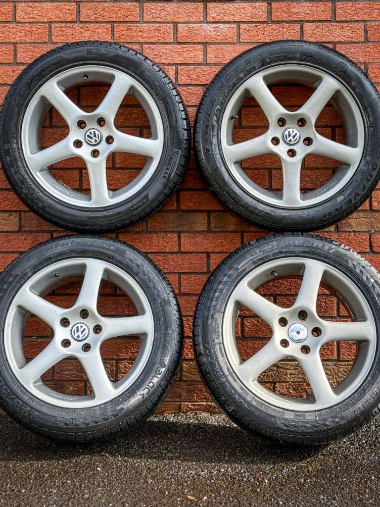17” VW Alloy Wheels - 5x112 - Good Tyres