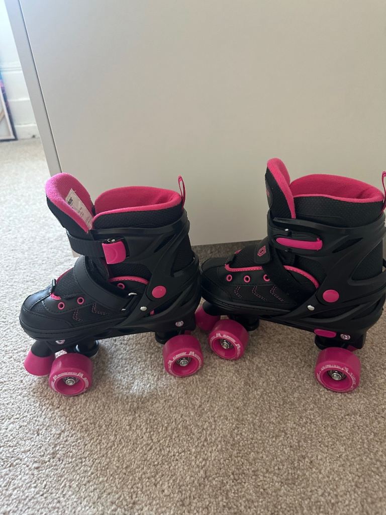 Blindside Roller Skates – Black & Pink, Good Condition