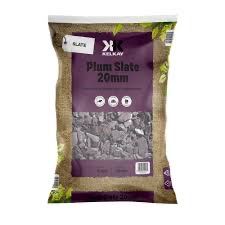 20 mm plum,blue or green slate garden and driveway chips / gravel/ stones 