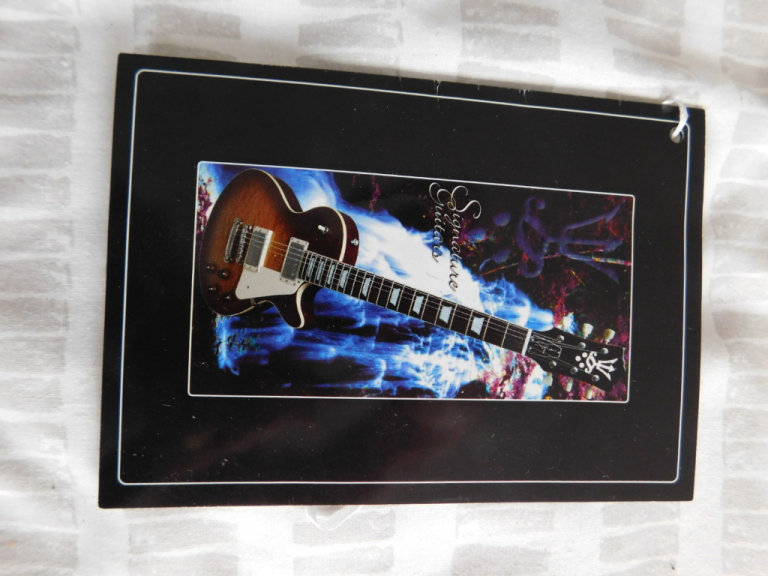 SIGNATURE GUITARS - JAPAN - SQT - QUILTED MAPLE - HONEYBURST - ORIGINAL SWING TICKET FOR Q CONTROL