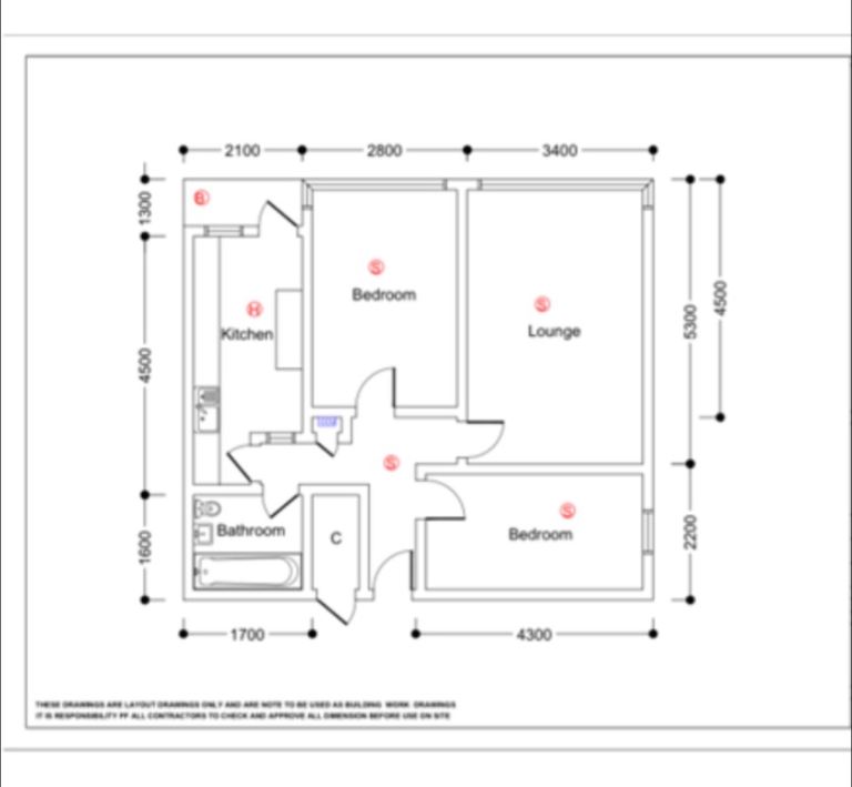 2 Bedroom Spacious Flat 